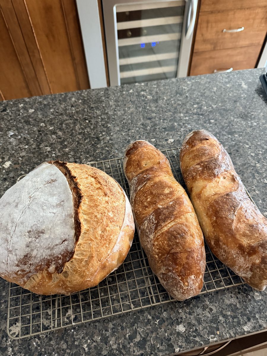 Fresh bread cooling